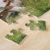 美しい牛と牧草地の自然写真 ジグソーパズル (側面)