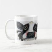 美しい牛マグは誕生日のクリスマスを個人化します コーヒーマグカップ (左)