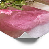 美しい牡丹のキャンバス印刷 ポスター (角)