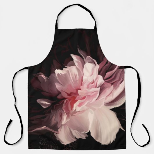 美しい牡丹の花 エプロン (正面)