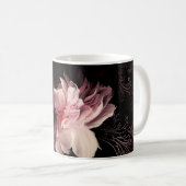 美しい牡丹の花 コーヒーマグカップ (正面右)