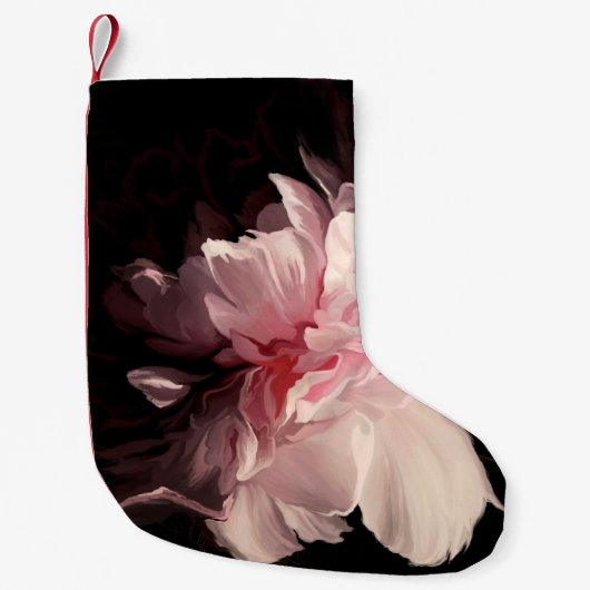 美しい牡丹の花 スモールクリスマスストッキング (正面)