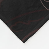 美しい牡丹の花 フリースブランケット (角)