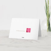 美しい牡丹カスタム60位ハッピーバースデー カード (裏面)