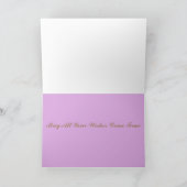 美しい牡丹カスタム60位ハッピーバースデー カード (内部)