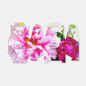 美しい牡丹結婚の切り妻用箱 フェイバーボックス (折り畳みなし)