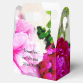 美しい牡丹結婚の切り妻用箱 フェイバーボックス (オープン)