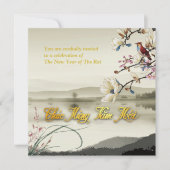 美しい牧歌的なシーンVietnam Rat Year 2020 SFCI 案内状 (正面)