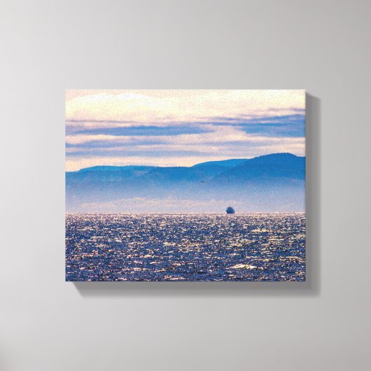 美しい牧歌的S.ローラン川写真，カナダ キャンバスプリント (正面)