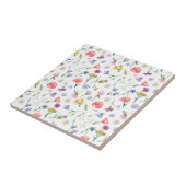 美しい牧草の花が継ぎ目なく咲く タイル (側面)