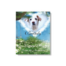 美しい牧草地あなたのペットの写真のメモリアルを追加