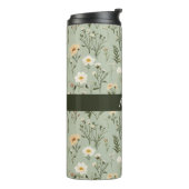 美しい牧草地の花が緑 タンブラー (回転左)