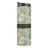 美しい牧草地の花が緑 タンブラー (回転右)