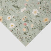 美しい牧草地の花が緑 薄葉紙 (詳細)