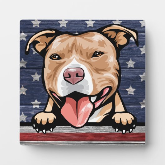 美しい犬のプラーク フォトプラーク (正面)