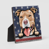 美しい犬のプラーク フォトプラーク (正面)