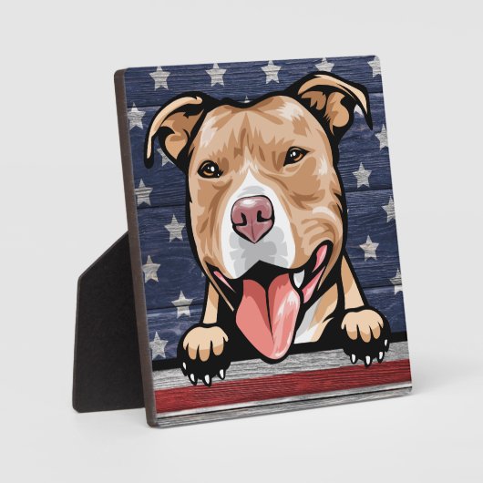 美しい犬のプラーク フォトプラーク (正面)