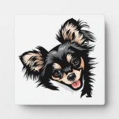 美しい犬のプラーク フォトプラーク (正面)