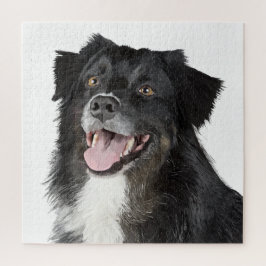 美しい犬のリアリスティックペインティング ジグソーパズル