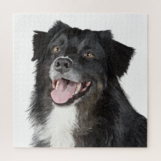 美しい犬のリアリスティックペインティング ジグソーパズル (縦)