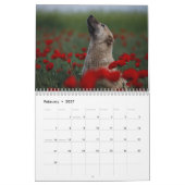 美しい犬の写真 カレンダー (2月 2027)