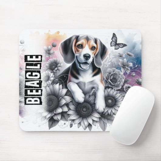 美しい犬の品種/ビーグル犬 マウスパッド (マウス)
