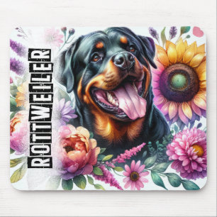 美しい犬の品種//ロットワイルドッグ マウスパッド