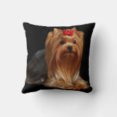 美しい犬の枕 クッション (裏面)