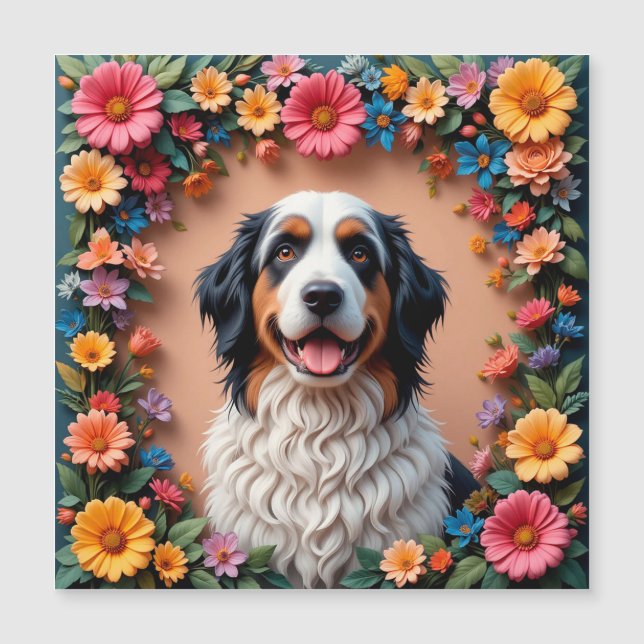 美しい犬の肖像画 (正面)