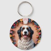 美しい犬の肖像画 キーホルダー (裏面)
