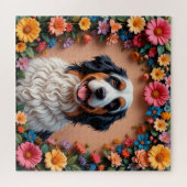 美しい犬の肖像画 ジグソーパズル (横)