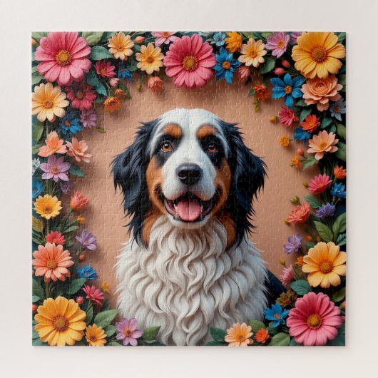 美しい犬の肖像画 ジグソーパズル (縦)