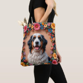 美しい犬の肖像画 トートバッグ (クローズアップ)