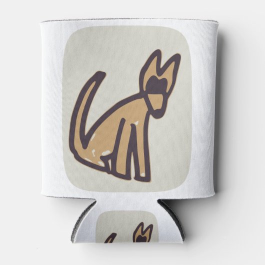 美しい犬 缶クーラー (正面)