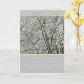 美しい状の氷の嵐/宝石のような輝きカラフル カード (黄色い花)