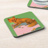 美しい狐 コースター (左側)