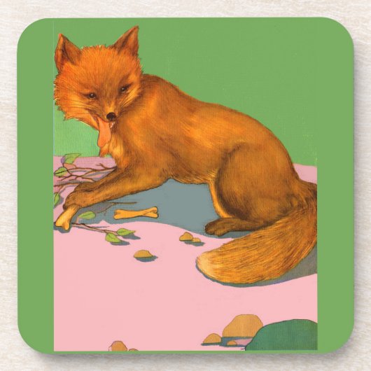 美しい狐 コースター (正面)