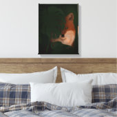 美しい狡猾なキツネ キャンバスプリント (インサイチュ (寝室))