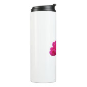 美しい独身のピンクのバラ タンブラー (回転左)