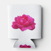 美しい独身のピンクのバラ 缶クーラー (裏面)