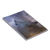 美しい狼と月のノート ノートブック (右側)