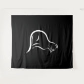 美しい猫のスケッチのための動物愛好家。 タペストリー (正面(横))