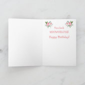 美しい猫のミオビラス誕生日 カード (内部)