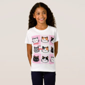 美しい猫の姉妹 Tシャツ (正面フル)