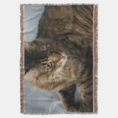 美しい猫の毛布 スローブランケット (正面縦)