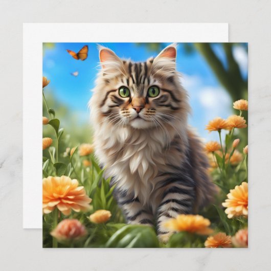 美しい猫の美しい庭 (正面/裏面)