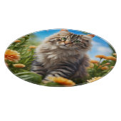 美しい猫の美しい庭 カッティングボード (角)