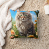 美しい猫の美しい庭 クッション (ブランケット)