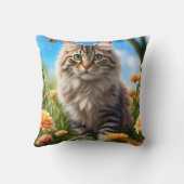 美しい猫の美しい庭 クッション (裏面)