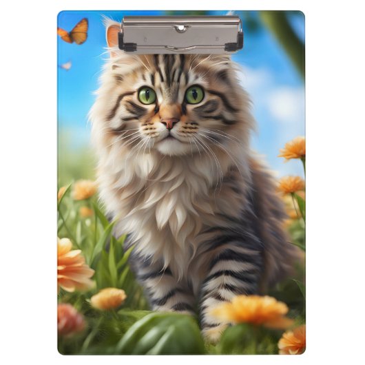 美しい猫の美しい庭 クリップボード (正面)